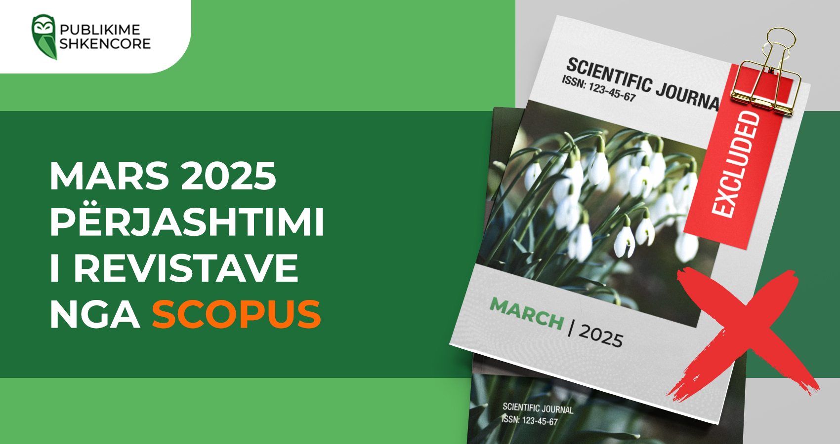 Mars 2025 përjashtimi i revistave nga Scopus