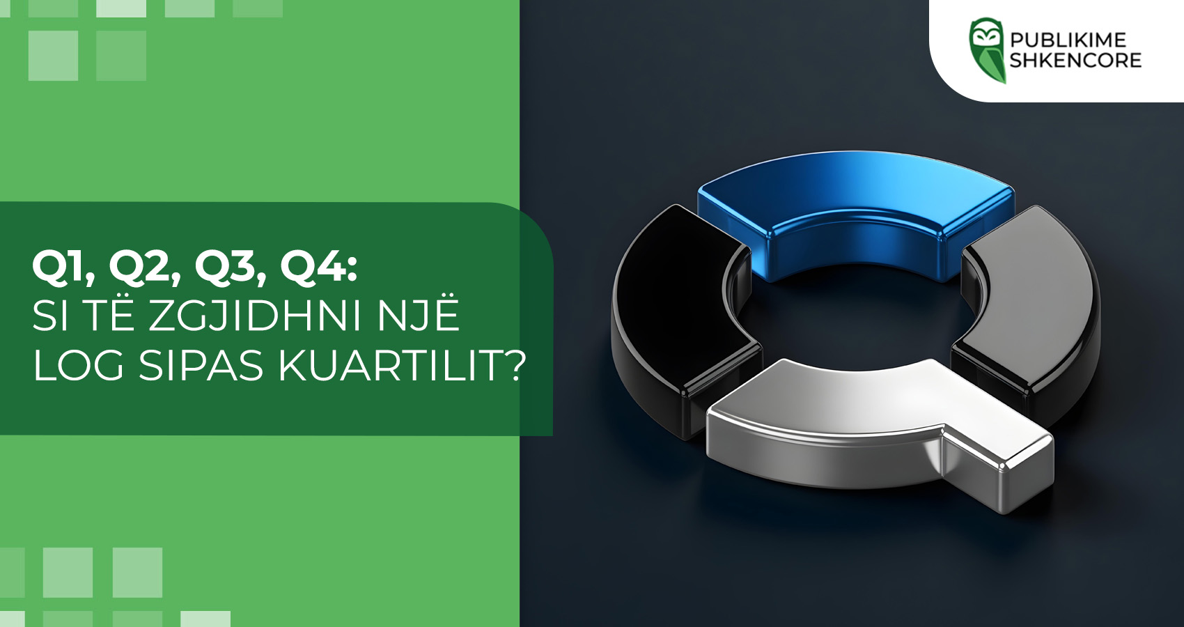Q1, Q2, Q3, Q4: Si të zgjidhni një log sipas kuartilit?
