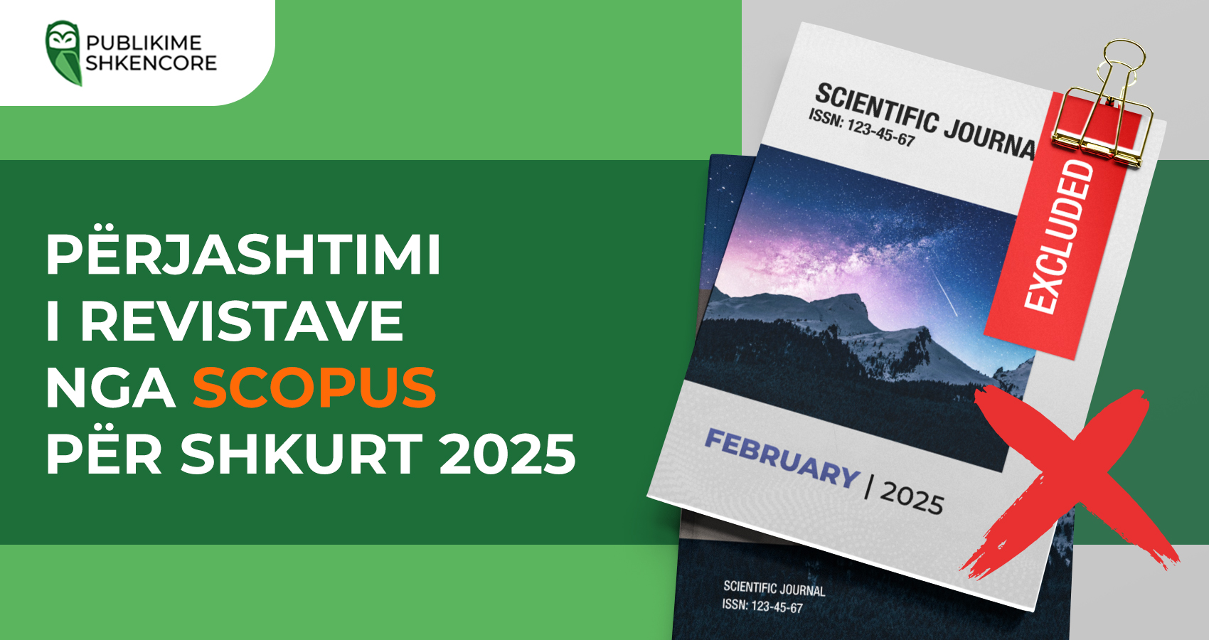 Përjashtimi i revistave nga Scopus për shkurt 2025