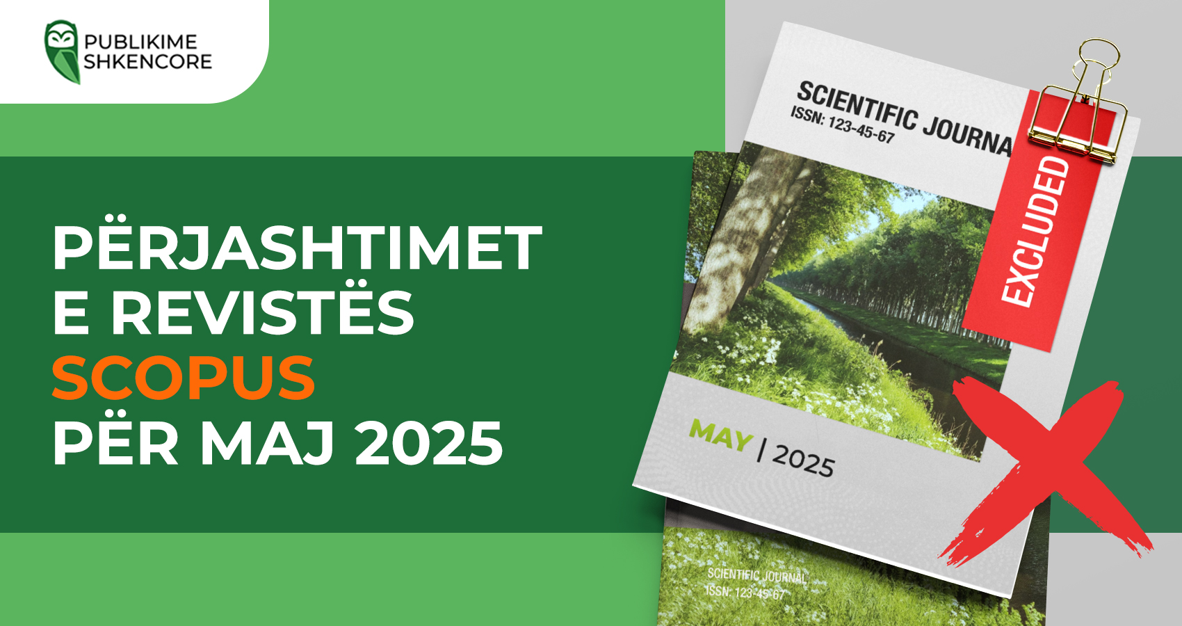 Përjashtimet e revistës Scopus për maj 2025